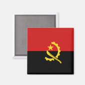 Angola Flag Magnet (Vorderseite/Rückseite)