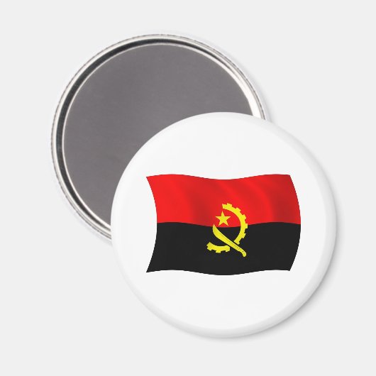 Angola Flag Magnet (Vorderseite/Rückseite)