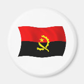 Angola Flag Magnet (Vorne)