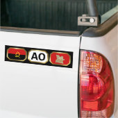 Angola Flag Map Code Autoaufkleber (Auf Lkw)