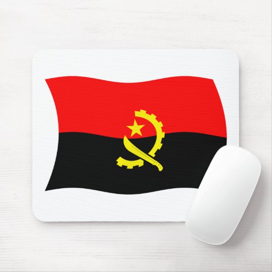 Angola Flag Mousepad (Mit Mouse)