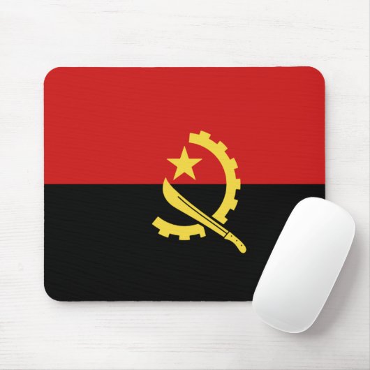 Angola Flag Mousepad (Mit Mouse)