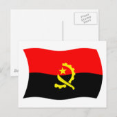 Angola Flag Postcard Postkarte (Vorne/Hinten)