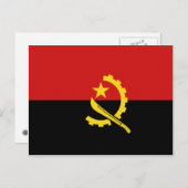 Angola Flag Postcard Postkarte (Vorne/Hinten)