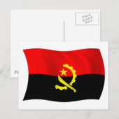 Angola Flag Postcard Postkarte (Vorne/Hinten)