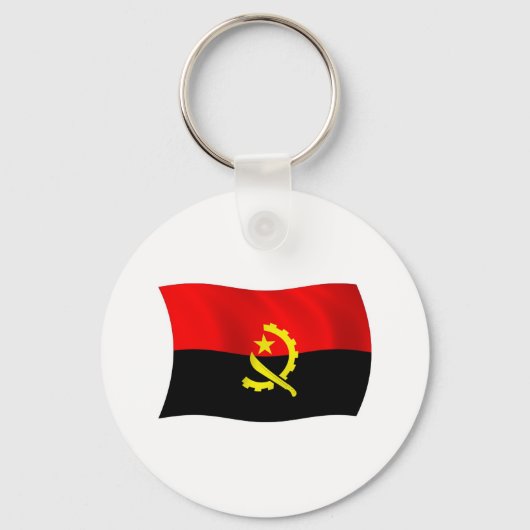Angola Flag Schlüsselanhänger (Vorderseite)