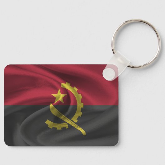 Angola Flag Schlüsselanhänger (Vorderseite)