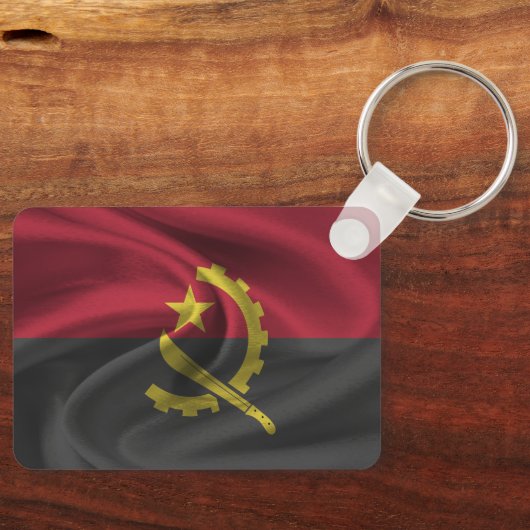 Angola Flag Schlüsselanhänger (Vorderseite)