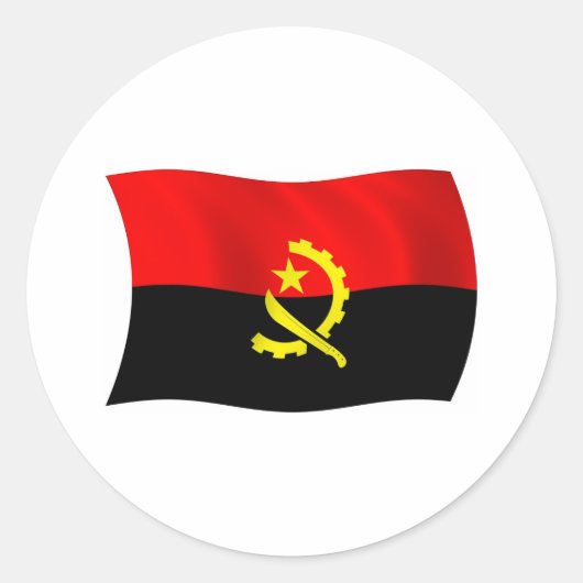Angola Flag Sticker (Vorderseite)