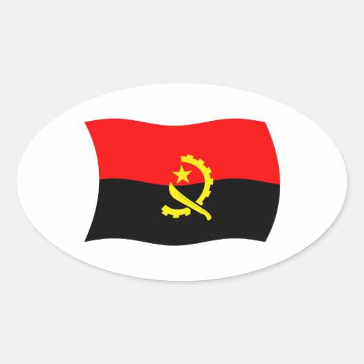 Angola Flag Sticker (Vorderseite)