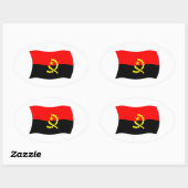 Angola Flag Sticker (Blatt)
