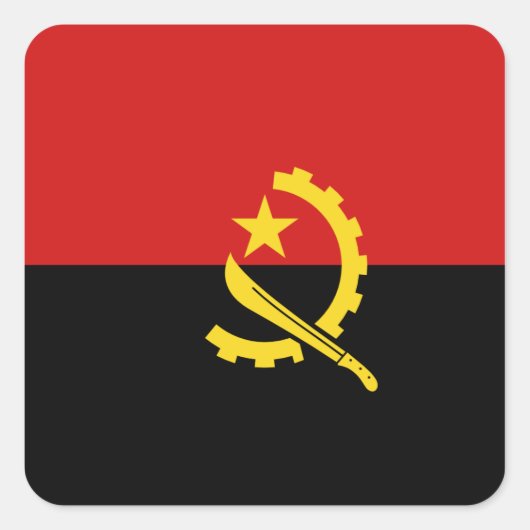 Angola Flag Sticker (Vorderseite)