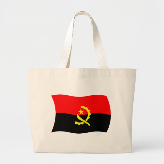 Angola Flag Tote Bag Jumbo Stoffbeutel (Vorne)