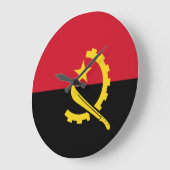 Angola Flag Wall Uhr (Winkel)