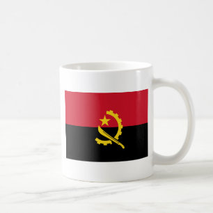 Angola-Flagge AO Kaffeetasse