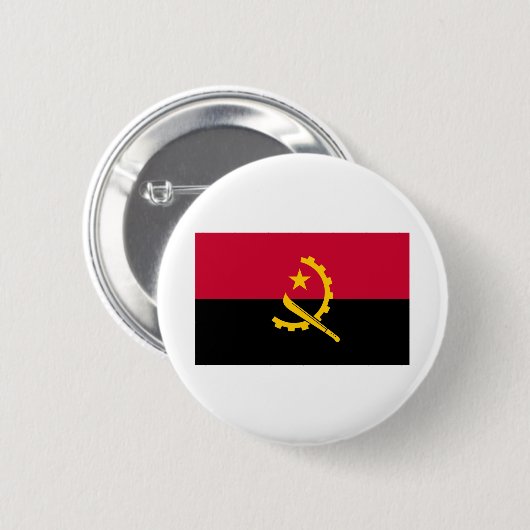 Angola-Flagge Button (Vorne & Hinten)