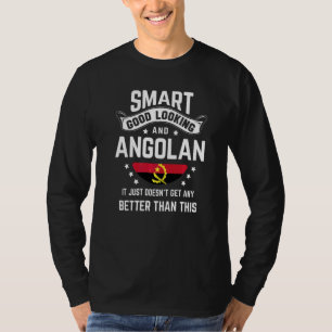 Angola-Flagge Einheimischer Stolz Angola Angolani T-Shirt