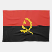Angola-Flagge Geschirrtuch (Horizontal)
