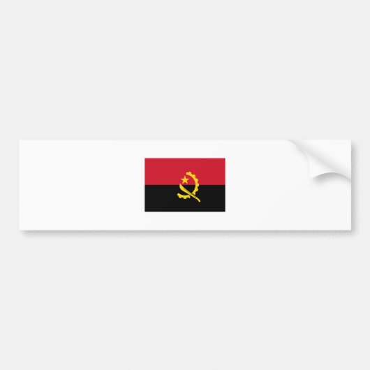 Angola-FLAGGE International Autoaufkleber (Vorne)