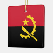 Angola-Flagge Keramikornament (Links)