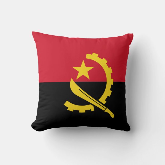 Angola-Flagge Kissen (Vorderseite)
