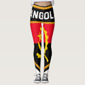 Angola-Flagge Leggings (Vorderseite)