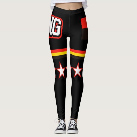 Angola-Flagge Leggings (Vorderseite)
