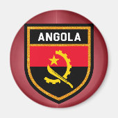 Angola-Flagge Magnet (Vorne)