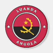 Angola-Flagge Magnet (Vorne)