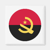 Angola-Flagge Magnet (Vorne)