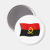 Angola-Flagge-Magnet Magnet (Vorderseite/Rückseite)