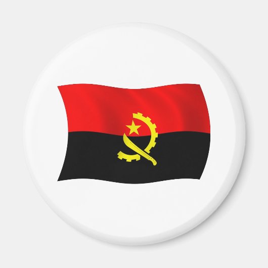 Angola-Flagge-Magnet Magnet (Vorne)