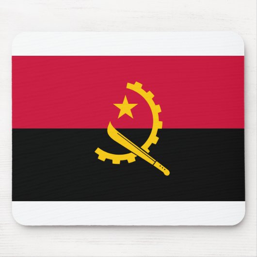 Angola-Flagge Mousepad (Vorne)