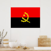 Angola-Flagge Poster (Küche)