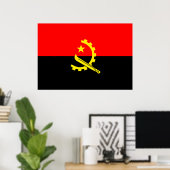 Angola-Flagge Poster (Heimbüro)