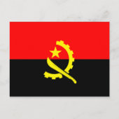 Angola-Flagge Postkarte (Vorderseite)