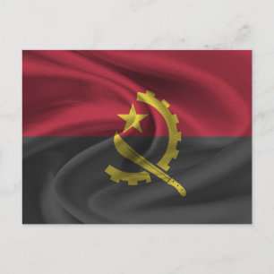 Angola-Flagge Postkarte