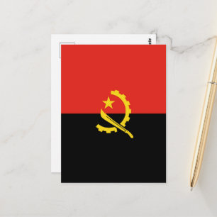 Angola-Flagge Postkarte