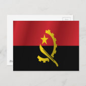Angola-Flagge Postkarte (Vorne/Hinten)