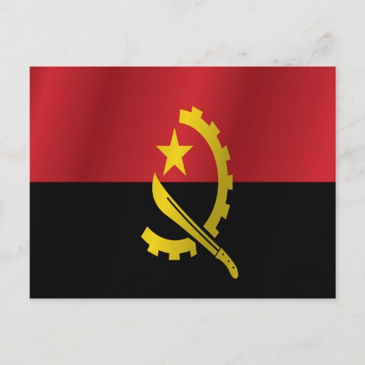 Angola-Flagge Postkarte (Vorderseite)