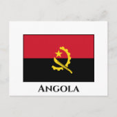 Angola-Flagge Postkarte (Vorderseite)