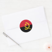 Angola-Flagge Runder Aufkleber (Umschlag)