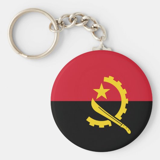 Angola-Flagge Schlüsselanhänger (Vorne)