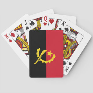 Angola-Flagge Spielkarten