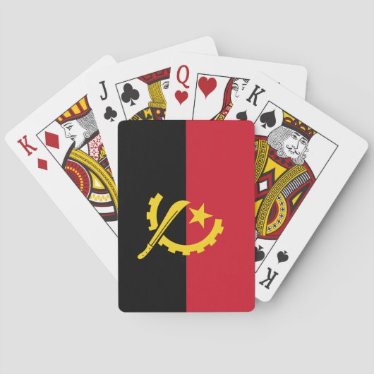 Angola-Flagge Spielkarten (Rückseite)