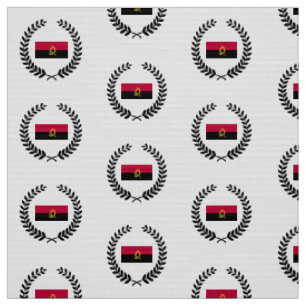 Angola-Flagge Stoff