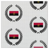 Angola-Flagge Stoff (Nahaufnahme)