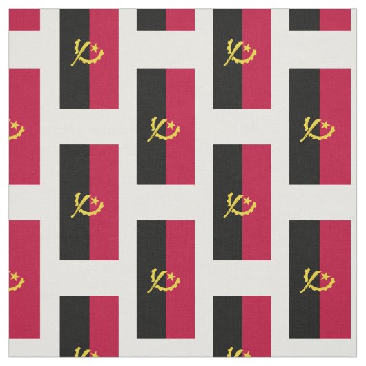 Angola-Flagge Stoff (Muster)