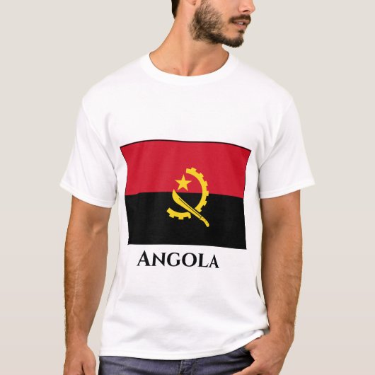 Angola-Flagge T-Shirt (Vorderseite)