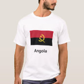 Angola-Flagge T-Shirt (Vorderseite)